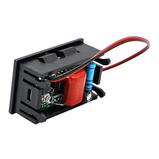 AC 70V-500V Mini Digital Voltmeter 2-Wire LED Display Panel Voltage Test Meter (GREEN 1 )