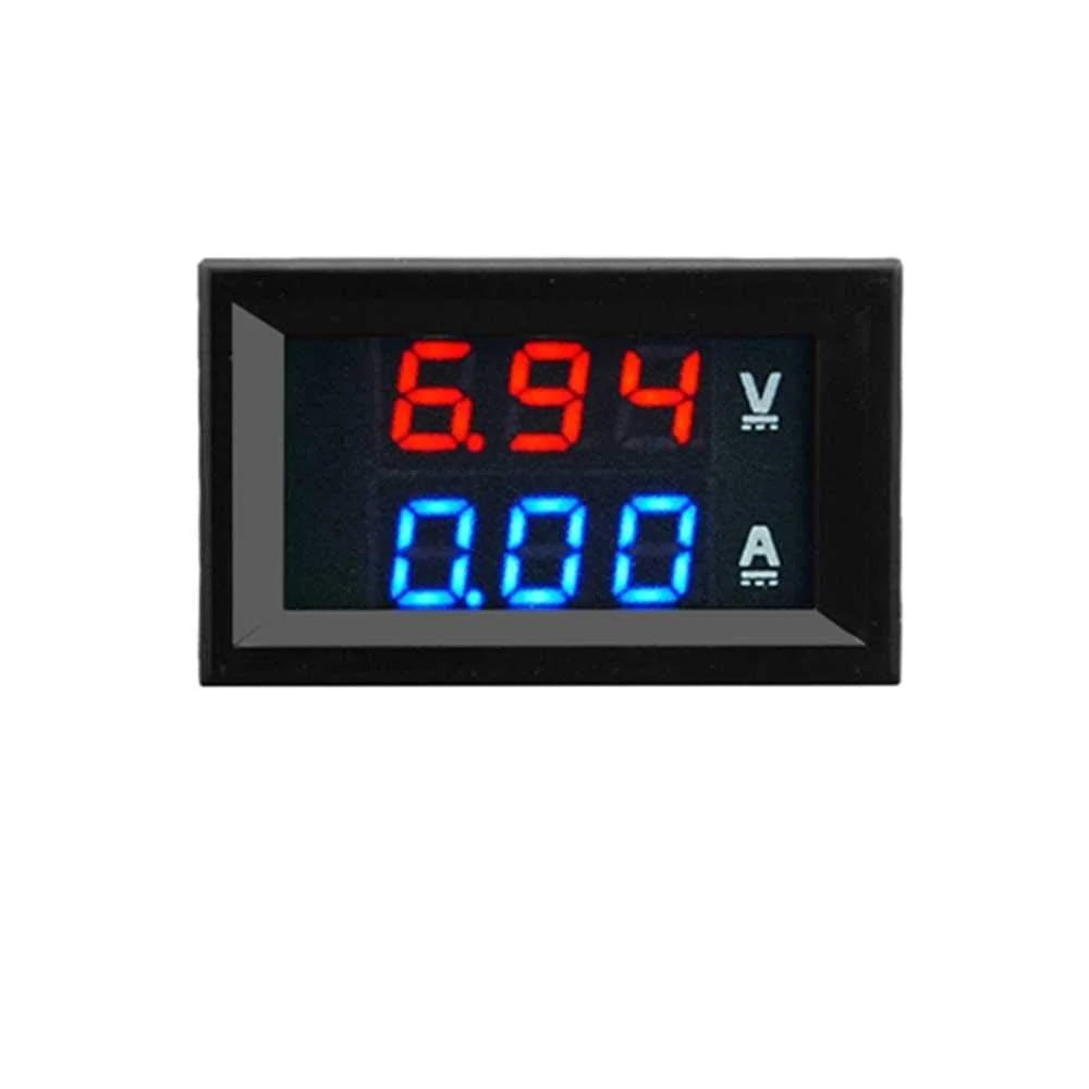 0-100V  50a Dual LED Voltmeter Ammeter Monitor Panel