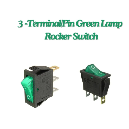 KCD3 (15/16Amp) 250V SPST ON-OFF 3 Leg Rocker Switch