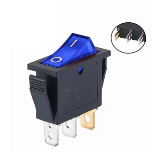 KCD3 (15/16Amp) 250V SPST ON-OFF 3 Leg Rocker Switch