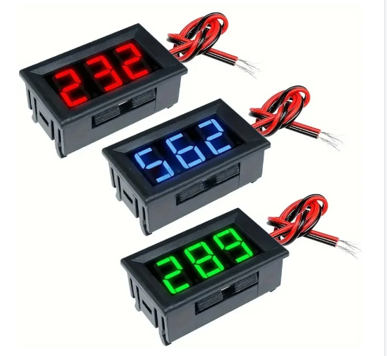 0.56inch Two-Wires LED Light Digital Voltmeter 4.5v to 120v  DC