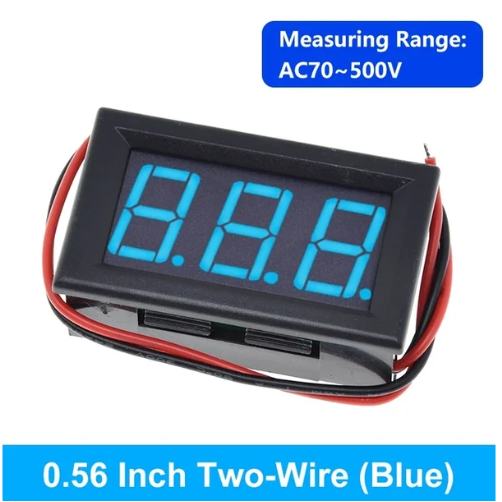 0.56inch Two-Wires LED Light Digital Voltmeter 4.5v to 120v  DC